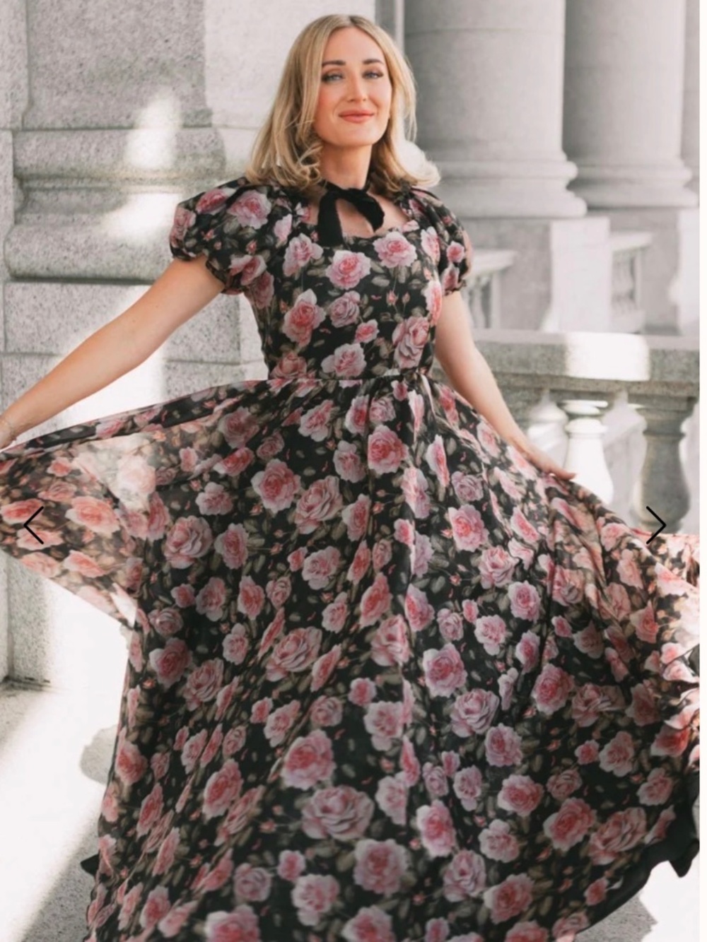 Ivy Coty Melody Dress in Midnight Rose
